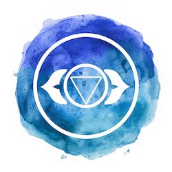 Stirnchakra indigo blau