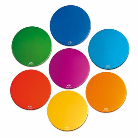 Teslaplatten® Set mit allen 7 Chakren Farben