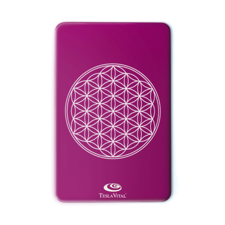 Teslaplate Card - purple - Flower of Life